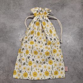   Frissen tartó kenyeres textil zsák, "Százszorszép" mintával, Méret: 32x42 cm vagy 25x29 cm