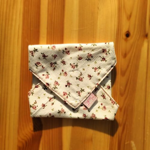 "Kis virágos"- Újrahasználható, mosható, pamut textil szalvéta, Újraszalvéta, Re-szalvéta, mérete 27x27cm