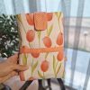 Könyv szütyi /könyv borító /könyv tartó tulipán mintával