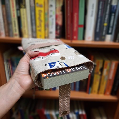 Könyv szütyi /könyv borító /könyv tartó "volkswagen" mintával