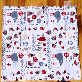   "Bálna álma"- Újrahasználható, mosható, pamut textil szalvéta, Újraszalvéta, Re-szalvéta, mérete 27x27cm