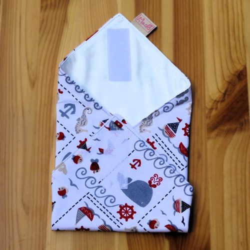 "Bálna álma"- Újrahasználható, mosható, pamut textil szalvéta, Újraszalvéta, Re-szalvéta, mérete 27x27cm