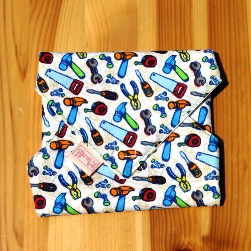 "Barkács"- Újrahasználható, mosható, pamut textil szalvéta, Újraszalvéta, Re-szalvéta, mérete 27x27cm