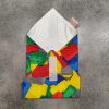 "Építő"- Újrahasználható, mosható, pamut textil szalvéta, Újraszalvéta, Re-szalvéta, mérete 27x27cm