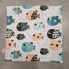 "Halas"- Újrahasználható, mosható, pamut textil szalvéta, Újraszalvéta, Re-szalvéta, mérete 27x27cm