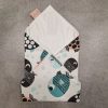 "Halas"- Újrahasználható, mosható, pamut textil szalvéta, Újraszalvéta, Re-szalvéta, mérete 27x27cm