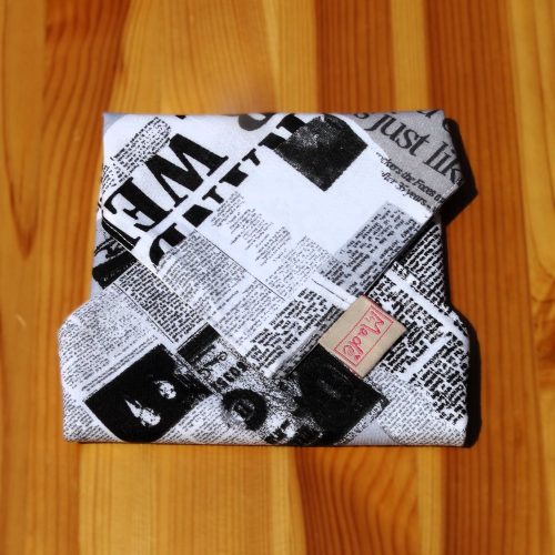 "Híres"- Újrahasználható, mosható, pamut textil szalvéta, Újraszalvéta, Re-szalvéta, mérete 27x27cm