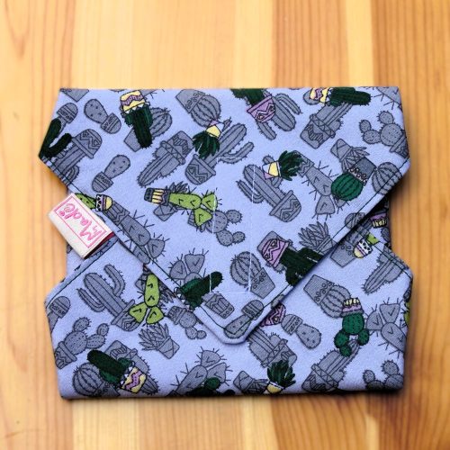 "Kaktusz kert"- Újrahasználható, mosható, pamut textil szalvéta, Újraszalvéta, Re-szalvéta, mérete 27x27cm