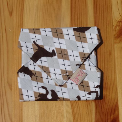 "Lóugrás"- Újrahasználható, mosható, pamut textil szalvéta, Újraszalvéta, Re-szalvéta, mérete 27x27cm