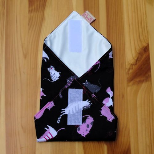 "Lukrécia"- Újrahasználható, mosható, pamut textil szalvéta, Újraszalvéta, Re-szalvéta, mérete 27x27cm