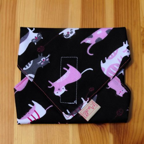 "Lukrécia"- Újrahasználható, mosható, pamut textil szalvéta, Újraszalvéta, Re-szalvéta, mérete 27x27cm