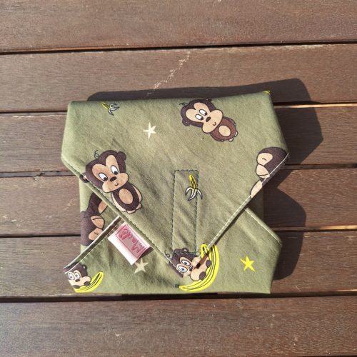 "Majmos"- Újrahasználható, mosható, pamut textil szalvéta, Újraszalvéta, Re-szalvéta, mérete 27x27cm