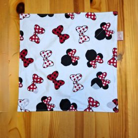   "Minnie"- Újrahasználható, mosható, pamut textil szalvéta, Újraszalvéta, Re-szalvéta, mérete 27x27cm