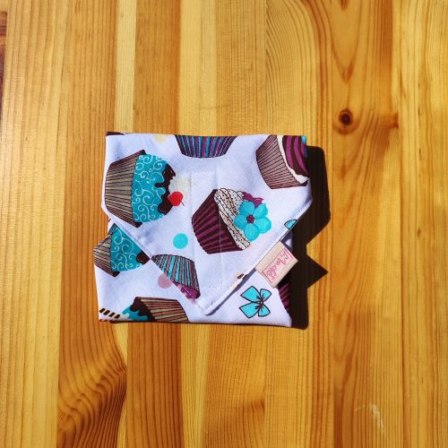 "Muffinka"- Újrahasználható, mosható, pamut textil szalvéta, Újraszalvéta, Re-szalvéta, mérete 27x27cm