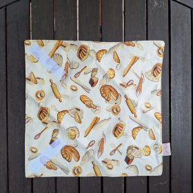   "Péksütis"- Újrahasználható, mosható, pamut textil szalvéta, Újraszalvéta, Re-szalvéta, mérete 27x27cm