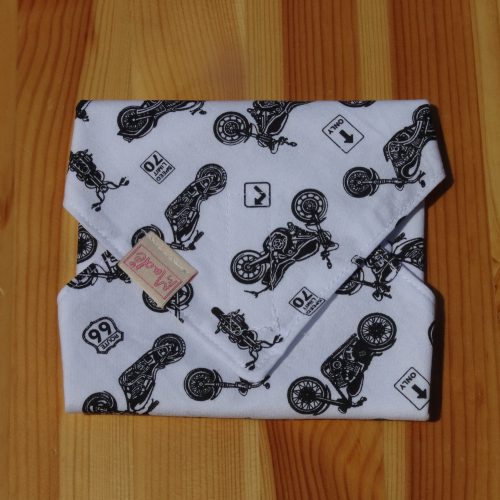 "Vad motoros"- Újrahasználható, mosható, pamut textil szalvéta, Újraszalvéta, Re-szalvéta, mérete 27x27cm