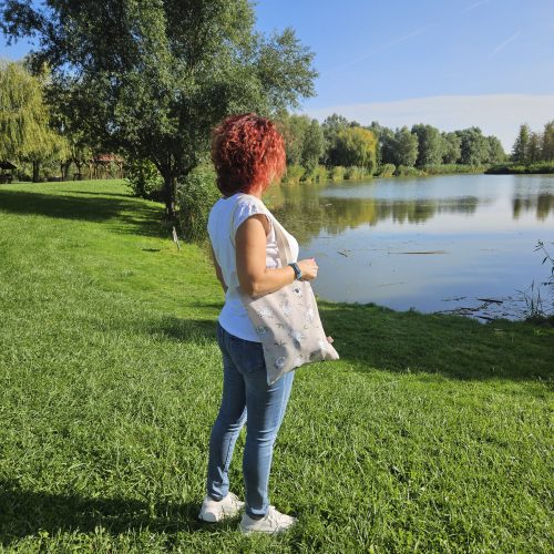 Vászontáska Bárányos mintával